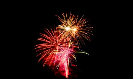 Rotes Feuerwerk
